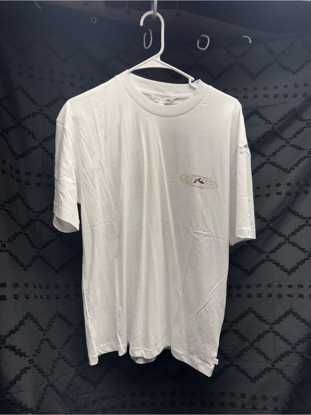 Rusty World Wide Relaxed Tee -
White Size Small